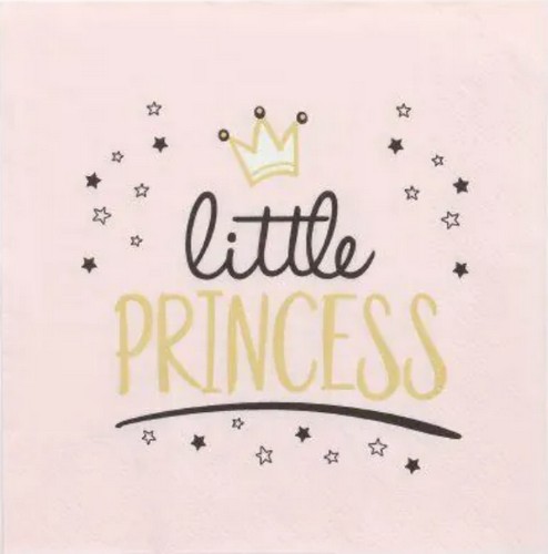 20 Servietten Little Princess - Party für Prinzessin 33x33cm