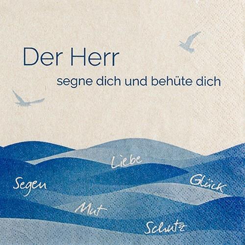 20 Servietten Eco Line Segen - Derr Herr behüte dich Eco 33x33cm
