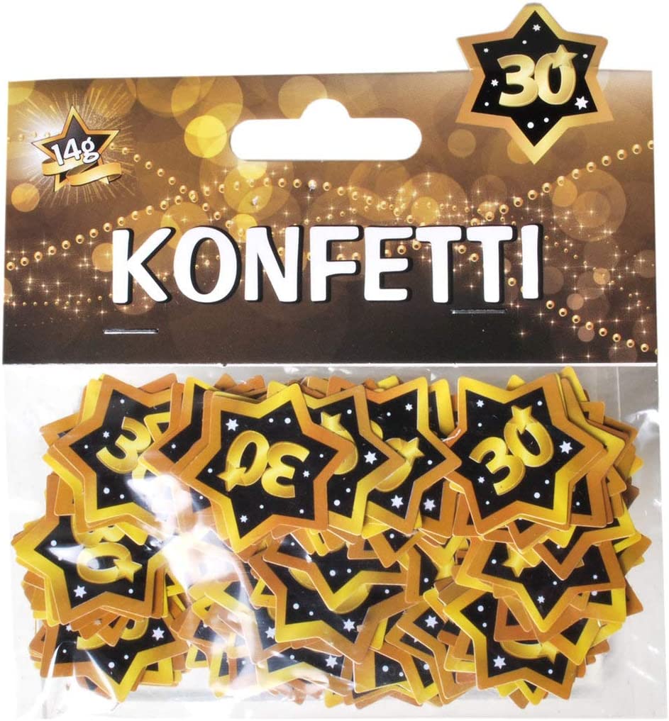 Konfetti 30 schwarz/gold 14g