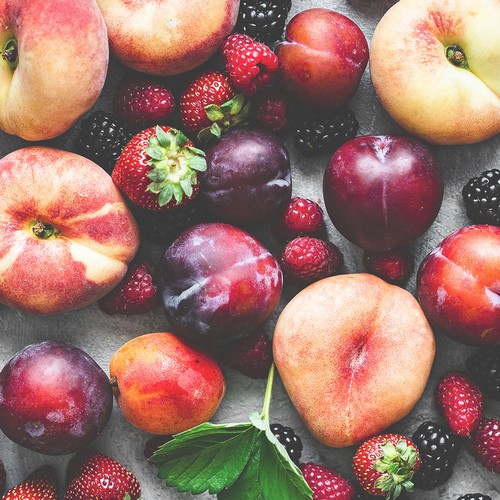 20 Servietten Red Fruits - Sammlung roter Früchte 33x33cm