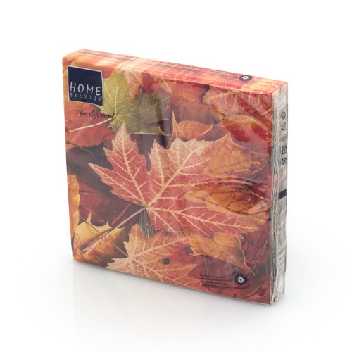 20 Servietten Maple Leaves - Ahornblätter 33x33cm