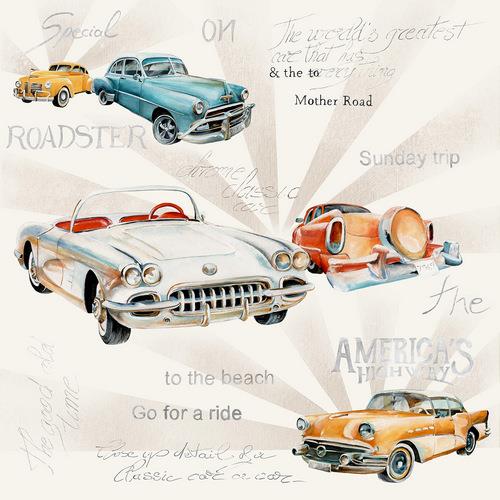 20 Servietten Oldtimers - Alte Klassiker 33x33cm