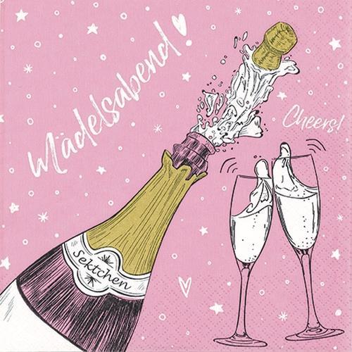 20 Servietten Mädelsabend - Mädelszeit 33x33cm