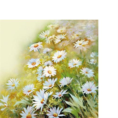 20 kleine Cocktailservietten Facing the Sun - Blumen strahlen in der Sonne 25x25cm