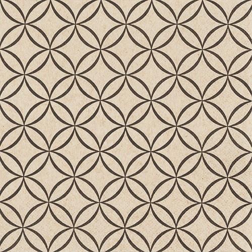 20 Servietten Eco Line Circles - Kreise im Verbund Eco 33x33cm