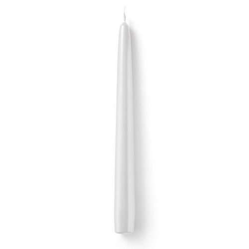 Spitzkerze rund Uni weiß Ø2,4cm, Höhe 24cm