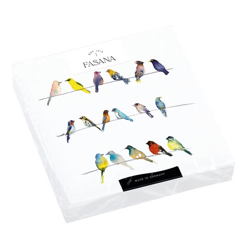 20 Servietten Birds Community - Vögel unterhalten sich 33x33cm