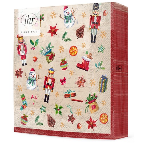20 Servietten Festive Tradition - Traditionelle, weihnachtliche Symbole 33x33cm