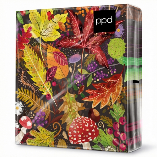 20 Servietten Falls Beauty - Bunte Herbstblätterwelt 33x33cm
