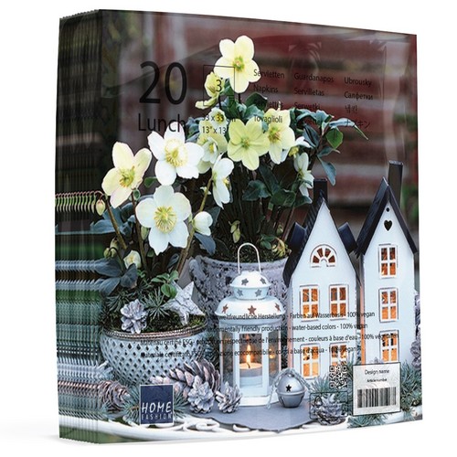 20 Servietten Lovely Decorations - Dekorierte Weihnachtsstadt 33x33cm