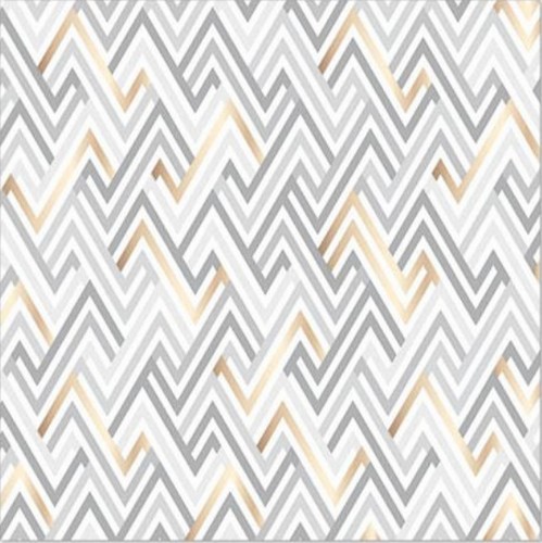 20 Servietten Triangle - Spitzen grau/kupfer 33x33cm