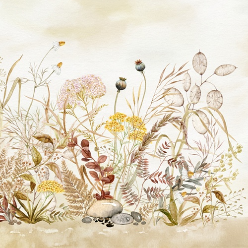 20 Servietten Hierbas en Otono - Vintage Botanikwiese 33x33cm