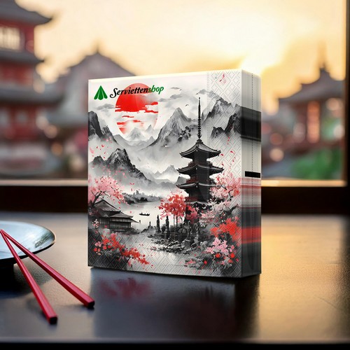 20 Servietten Asian Day - Asiatischer Tag 33x33cm