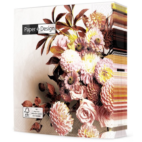 20 Servietten Autumn Bouquet - Herbstlicher Strauß 33x33cm