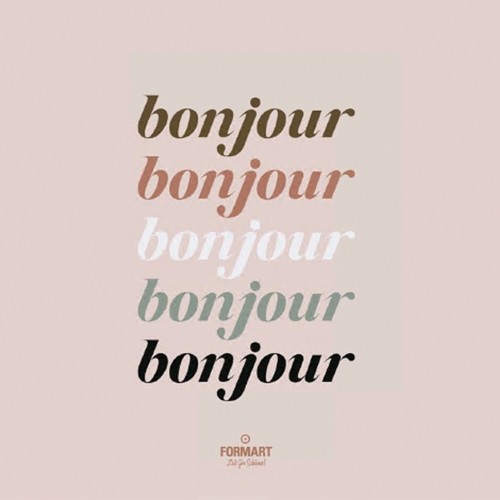 20 Servietten Bonjour - Bonjour, Bonjour 33x33cm
