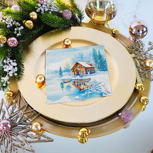 20 Servietten The Lake House - Hütte am Wintersee 33x33cm