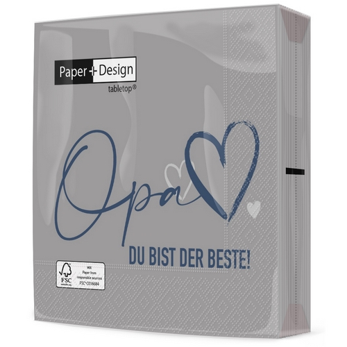 20 Servietten Der beste Opa - Opa, der Beste 33x33cm