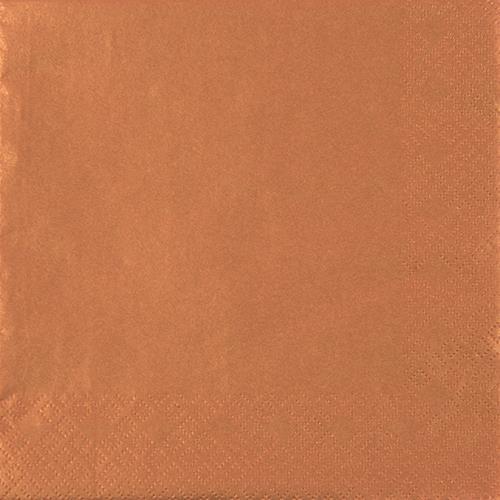 RP 20 Servietten Perl Effect copper - kupfer 33x33cm