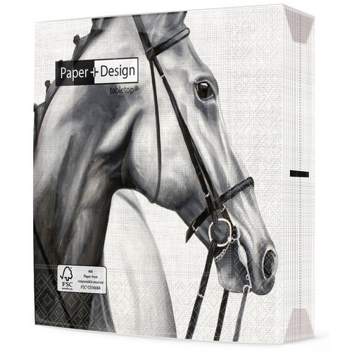 20 Servietten Elegant Horse - Schönheit des Pferdes 33x33cm