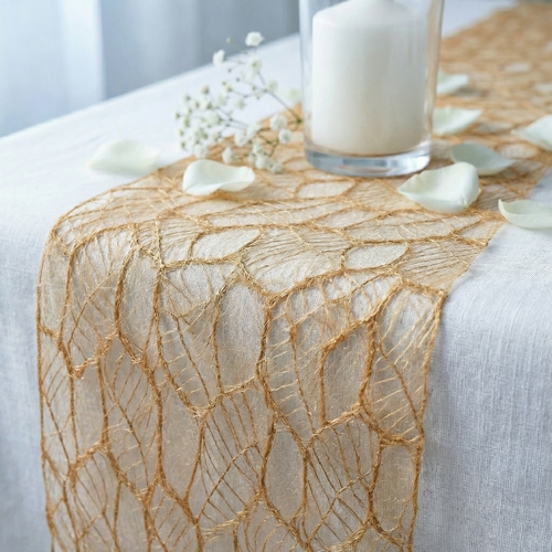 Tischläufer Nature Line Gold - gold 15cm x 15m