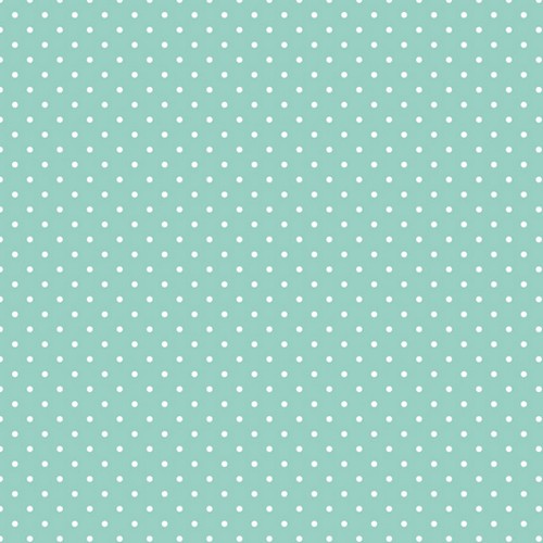 20 Servietten White Dots on Mint - Kleine weiße Punkte auf mint 33x33cm