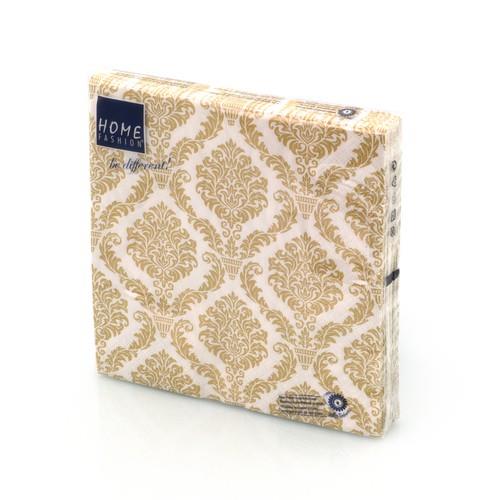 20 Servietten Elegant gold - Muster gold 33x33cm