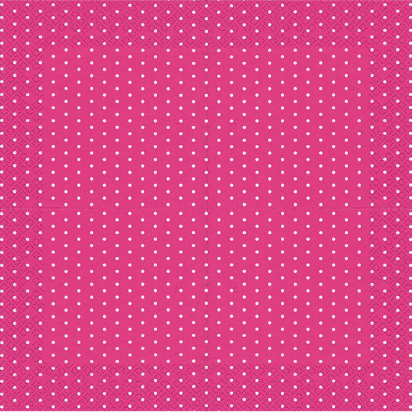 20 Servietten Mini Dots berry - Mini-Punkte berry 33x33cm