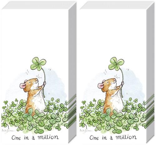 2x 10 Taschentücher One in a Million - Glück für alle