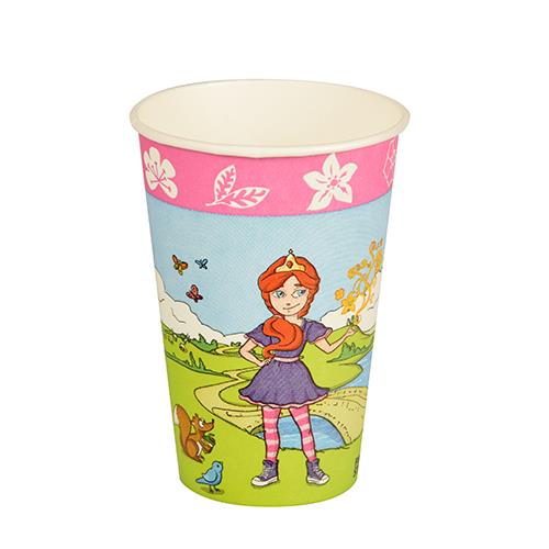 10 Pappbecher Magic Experience Princess - Märchenland 0,2l, H9,7 x Ø7cm