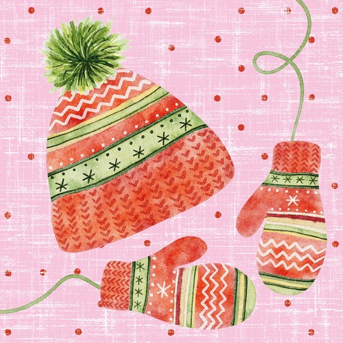 20 Servietten Arctic warmth - Warme Bekleidung 33x33cm