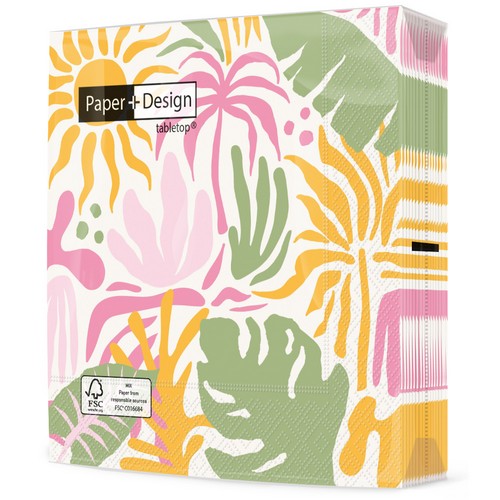 20 Servietten Desert Öasis - Tropische Vielfalt  33x33cm