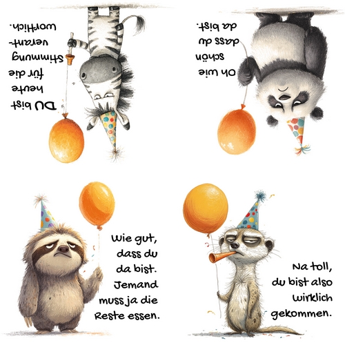 20 Servietten Happy Safari Animals - Party Safari Tiere 33x33cm