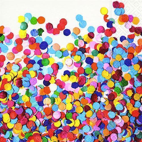 20 Servietten Confetti 200459 33x33cm