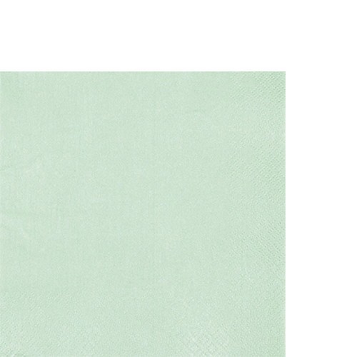 20 kleine Cocktailservietten Pearl Effect mint 25x25cm
