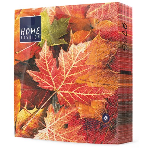 20 Servietten Maple Leaves - Ahornblätter 33x33cm