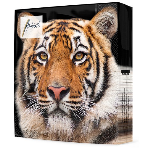 20 Servietten Bengal Tiger - Wilder Tiger 33x33cm