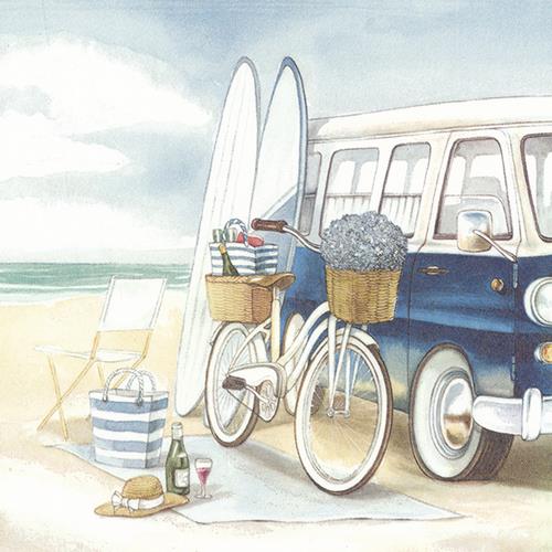 20 Servietten Chill after Surfing – Ausflug zum Surfen 33x33cm