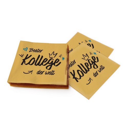 20 Servietten Bester Kollege