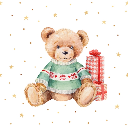 20 Servietten Teddy -  33x33cm