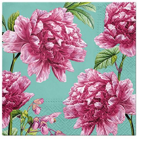 PAW Servietten Beautiful Peonies 33x33cm