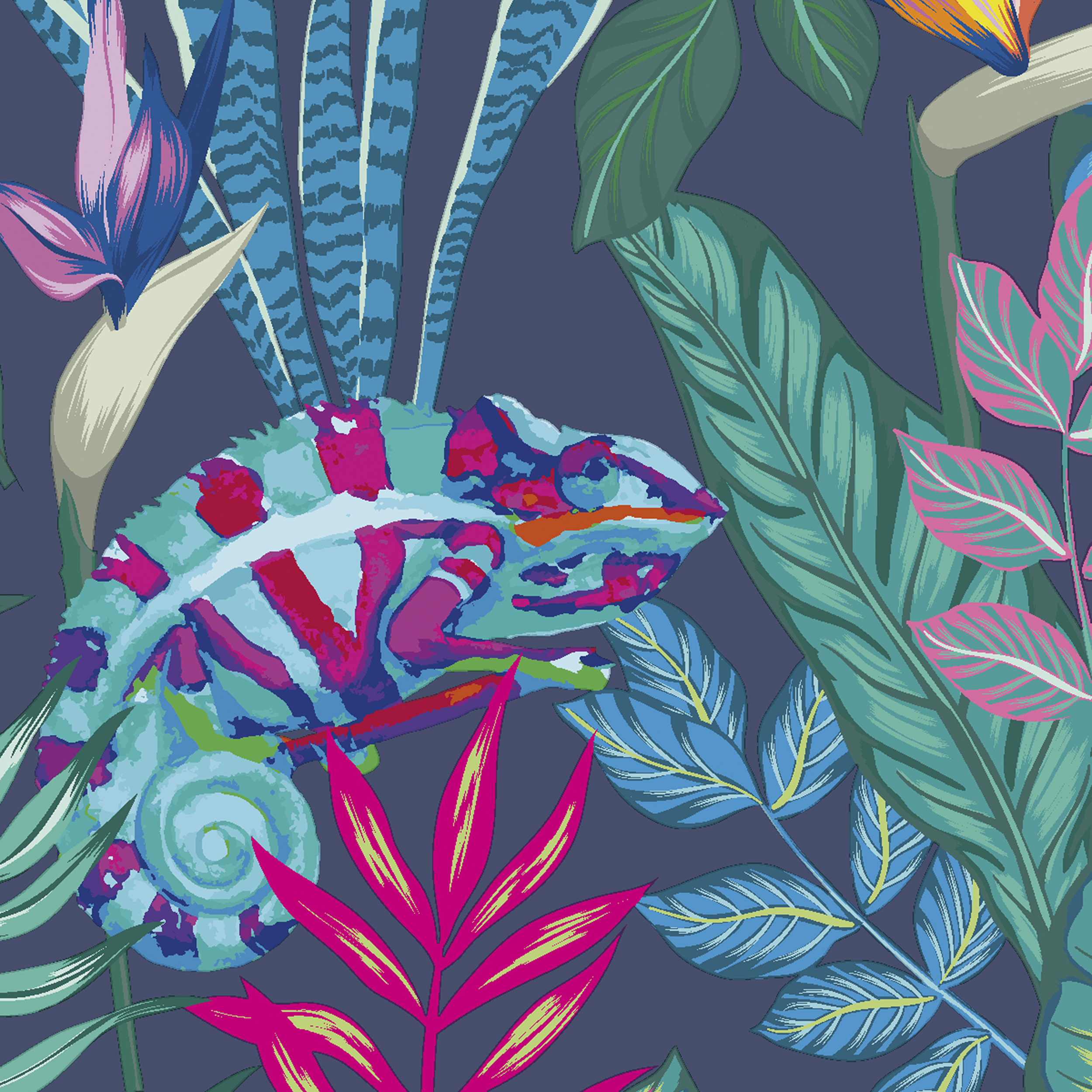 20 Cocktailservietten Chameleon – Versteckt und getarnt 24x24cm