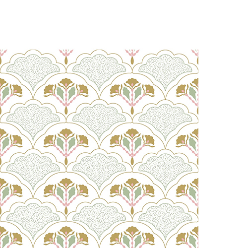 20 kleine Cocktailservietten Golden nomad - Pflanzen mit goldenen Blüten 25x25cm