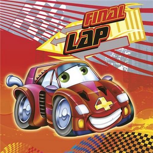 20 Servietten Little Red Car - Roter Rennwagen 33x33cm