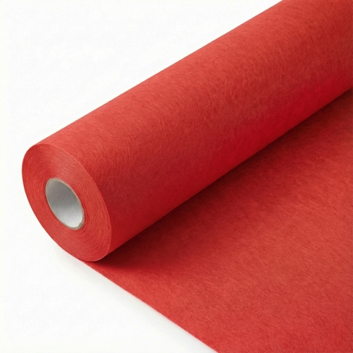 Tischläufer Basic Line aus Vlies Red - rot 30cm x 15m