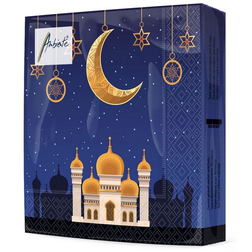 20 Servietten Mosque by Night - Moschee in der Nacht 33x33cm