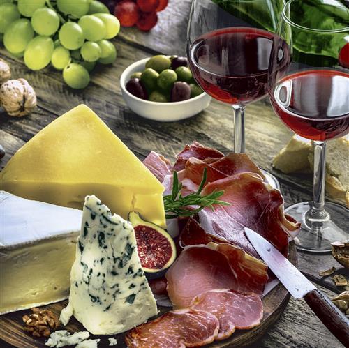 20 Servietten Antipasti - Tisch voller Vorspeisen 33x33cm