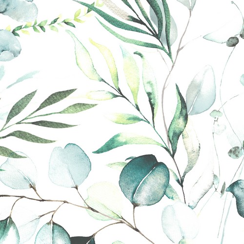 20 Servietten Eucalyptus - Eukalyptus dezent 33x33cm