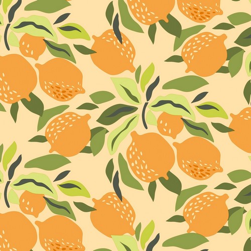 20 Servietten Citrus and leaves - Zitrusfrüchte an Blätter 33x33cm