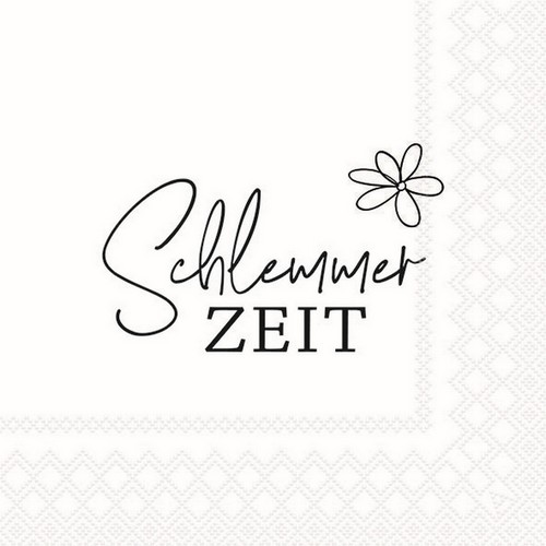 20 Servietten Schlemmerzeit 33x33cm