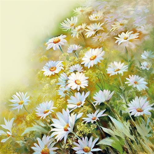 20 Servietten Facing the Sun - Blumen strahlen in der Sonne 33x33cm
